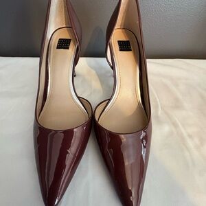 White House Black Market Burgandy Heels Timeless Design